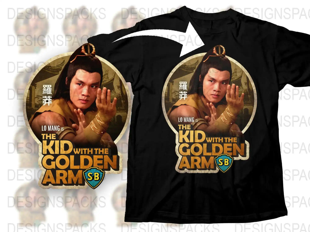 Vintage Martial Arts Movie T-Shirt, The Kid with the Golden Arm, Classic Cinema Graphic Tee, Collector's Edition Shirt