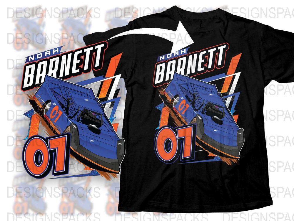 Custom Racing Car T-Shirt, Personalized Name and Number, Motorsport Graphic Tee, Unique Gift for Racing Fans