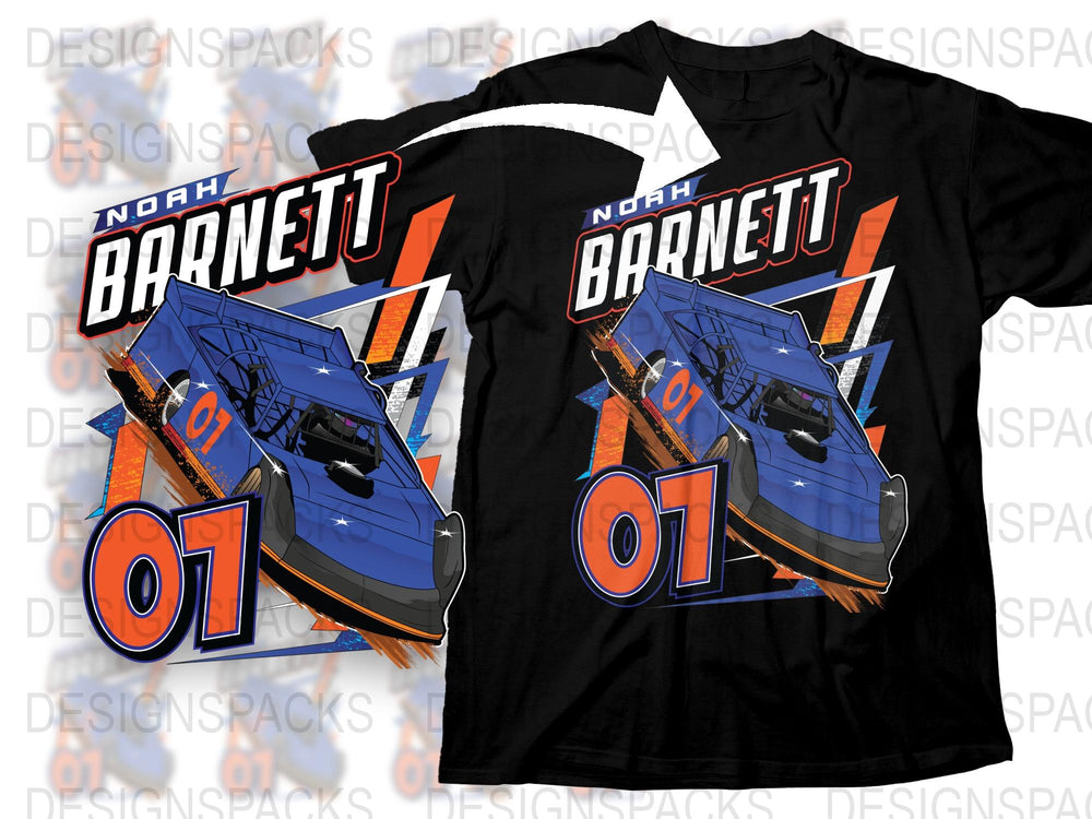 Custom Racing Car T-Shirt, Personalized Name and Number, Motorsport Graphic Tee, Unique Gift for Racing Fans