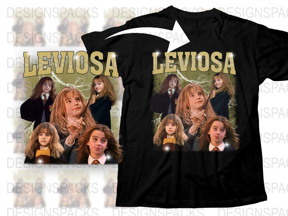 Leviosa Spell Fan T-Shirt, Wizard School Graphic Tee, Magic Themed Apparel, Gift for Movie Fans