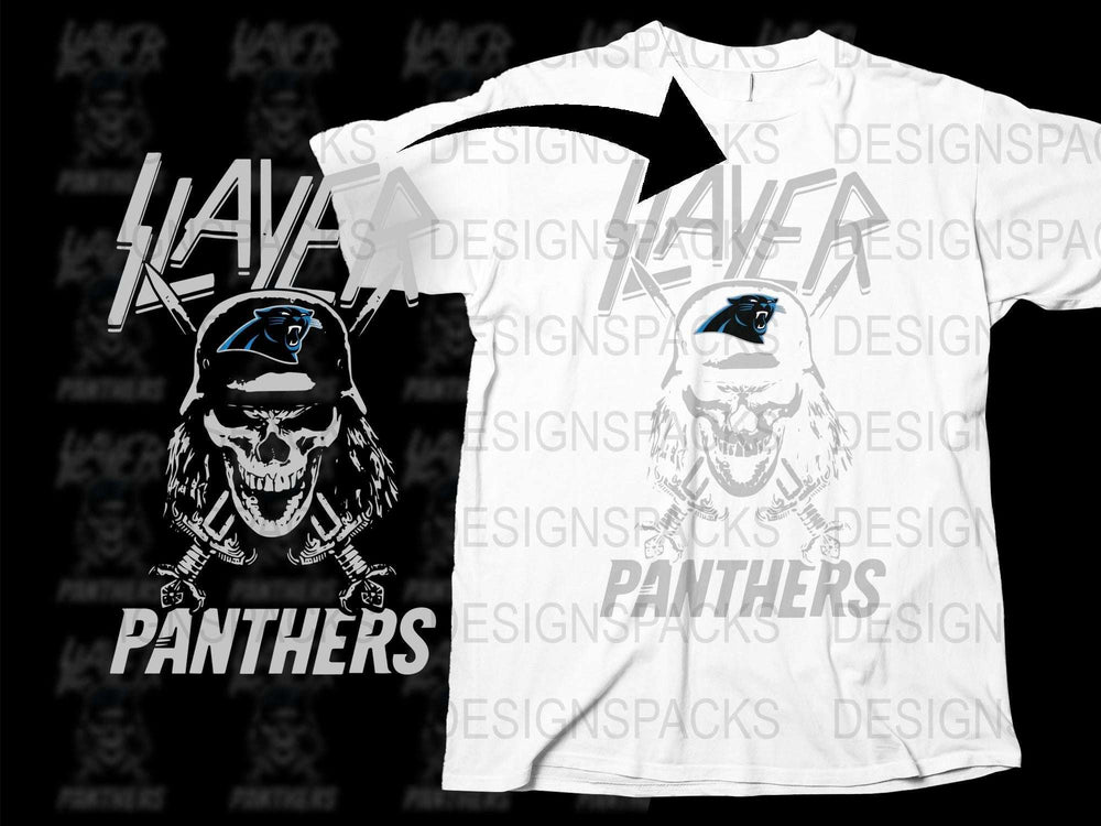 Kaya Panthers Graphic T-Shirt, Bold Black and White High School Sports Tee, Unisex Casual Wear