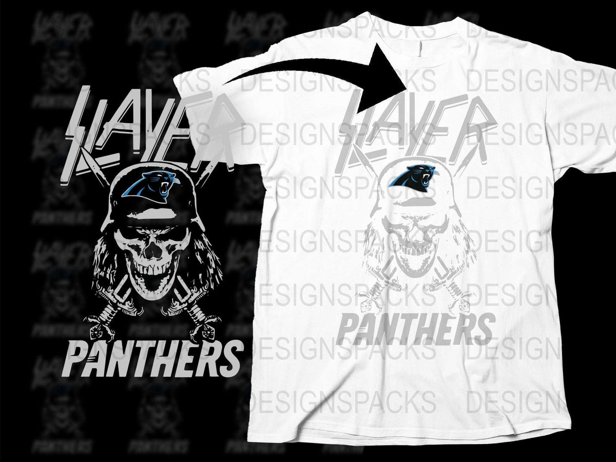 Kaya Panthers Graphic T-Shirt, Bold Black and White High School Sports Tee, Unisex Casual Wear