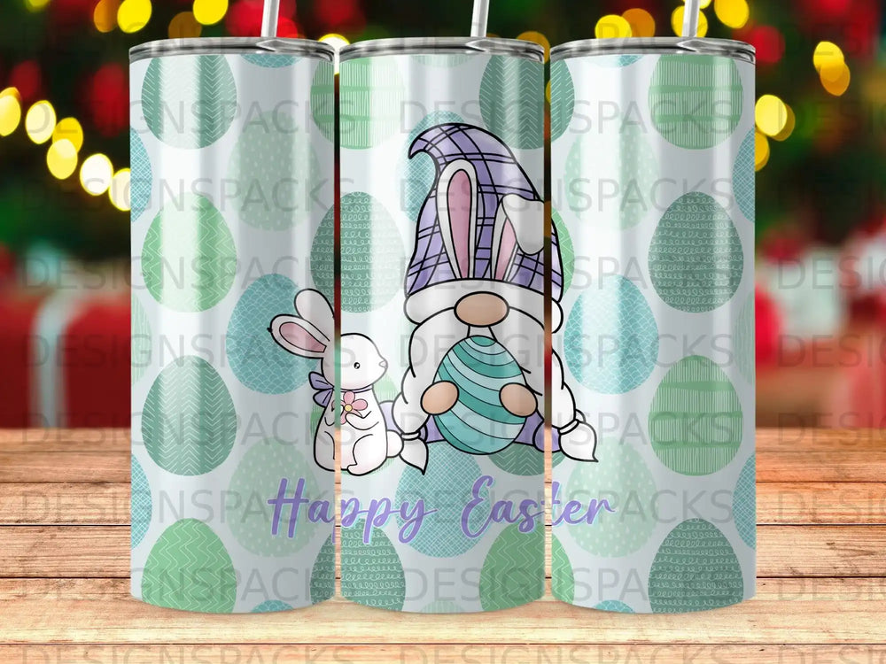 Happy Easter Gnome Bunny Eggs Tumbler product type