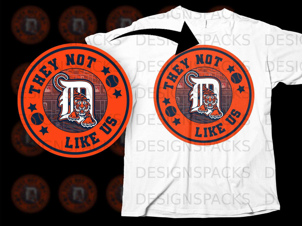 They Not Like Us Detroit Tigers T-Shirt