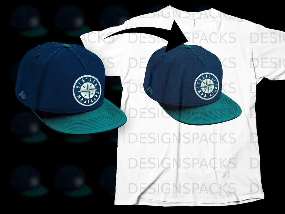Seattle Mariners Blue and Teal Classic Snapback Hat
