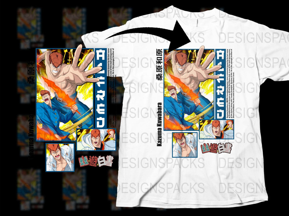Anime Inspired T-Shirt, Bold Graphic Print, Unisex Manga Style Tee, Colorful Streetwear Shirt