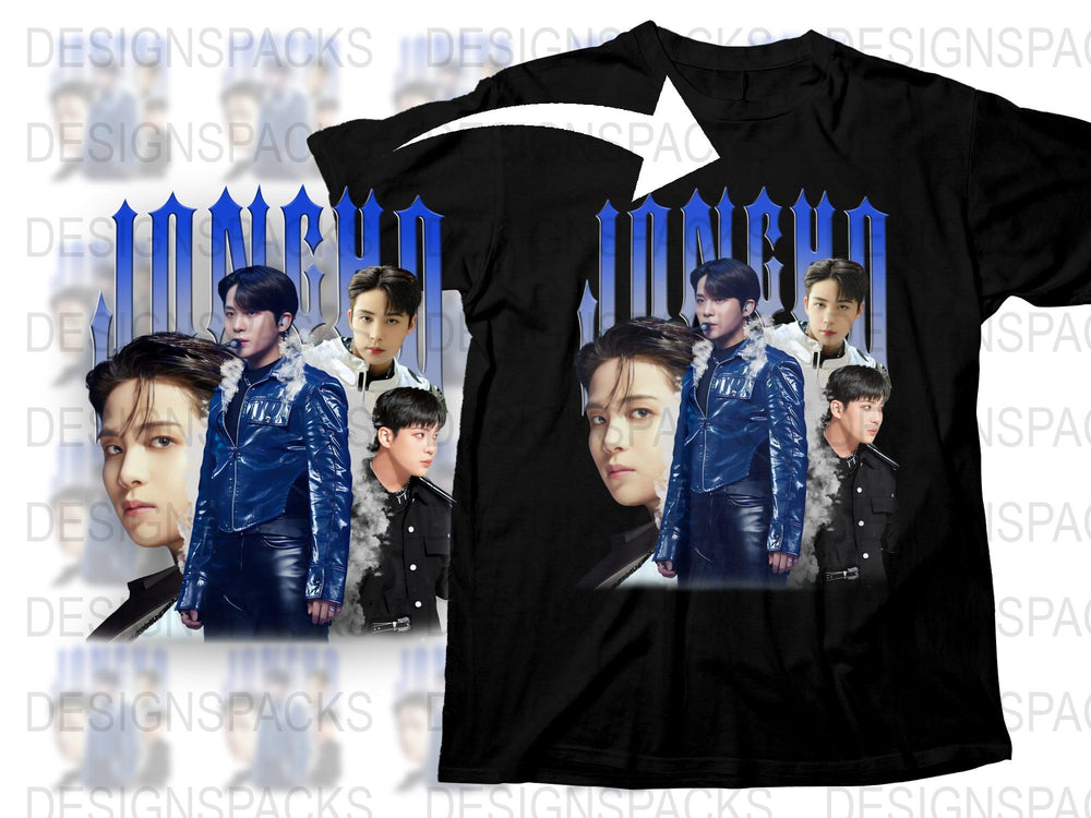 K-Pop Band Graphic T-Shirt, Stylish Pop Music Fan Merch, Trendy Concert Tee, Casual Streetwear Top, Unisex Fashion Apparel