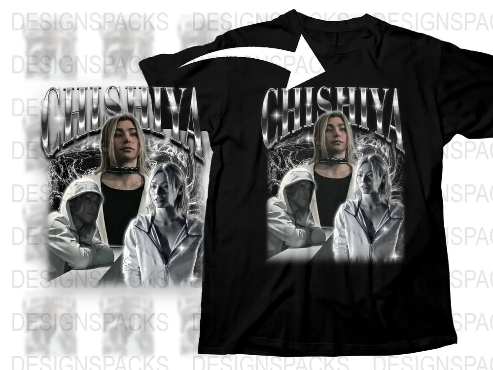 Unique Chelsea T-Shirt, Stylish Unisex Graphic Tee, Urban Fashion, Multiple Poses Design, Black and White