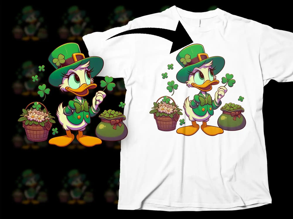 Lucky Irish Duck Shamrock St Patrick's Day product type
