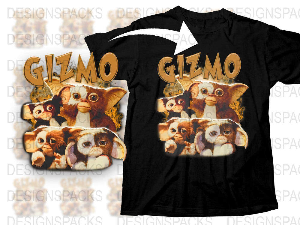 Gizmo T-Shirt, Cute Gremlin Graphic Tee, Vintage Movie Fan Apparel, Unisex Fashion Clothing