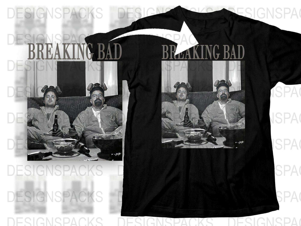 Breaking Bad T-Shirt, Classic TV Show Graphic Tee, Black Cotton Shirt, Fan Merchandise