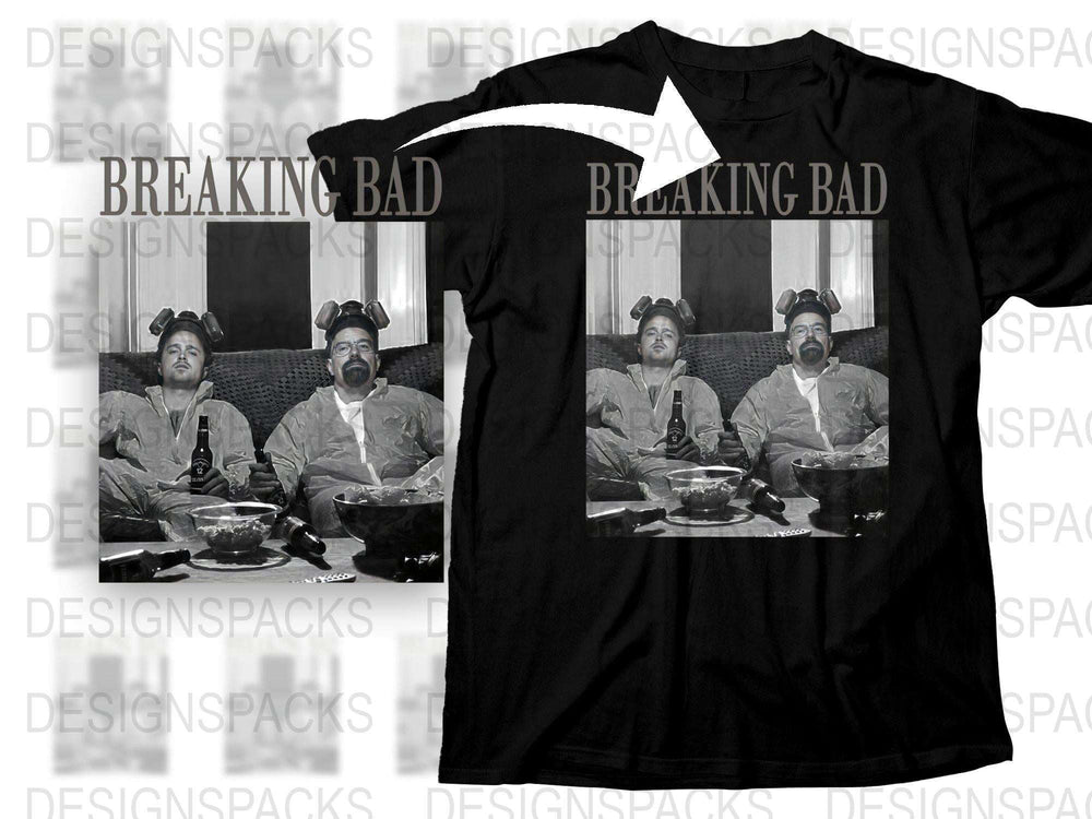 Breaking Bad T-Shirt, Classic TV Show Graphic Tee, Black Cotton Shirt, Fan Merchandise