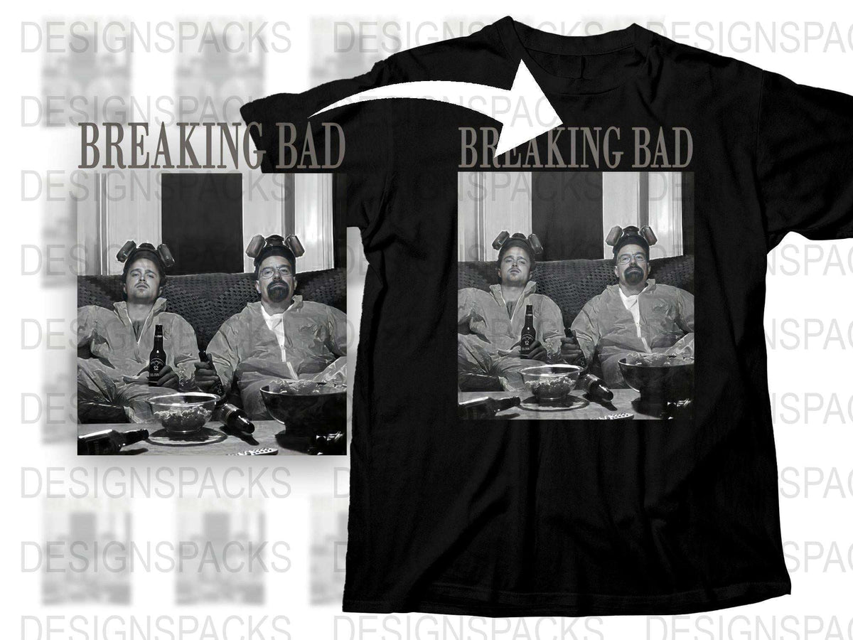 Breaking Bad T-Shirt, Classic TV Show Graphic Tee, Black Cotton Shirt, Fan Merchandise