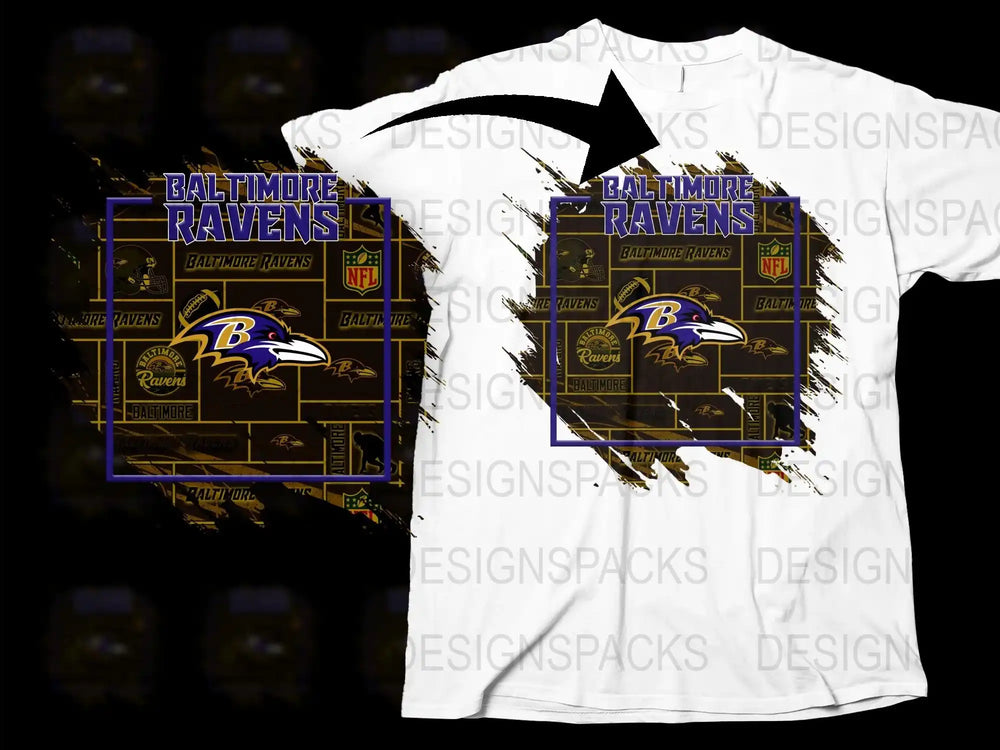 Baltimore Ravens T-Shirt, NFL Team Graphic Tee, Football Fan Apparel, Unisex Sports Clothing