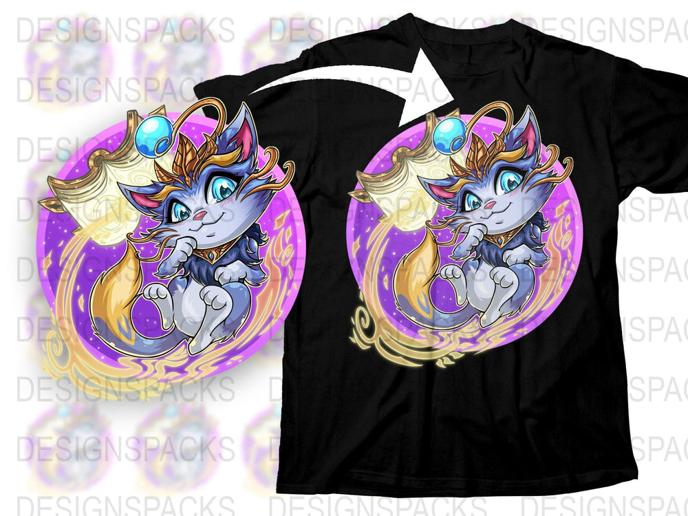 Fantasy Wolf T-Shirt, Cosmic Animal Graphic Tee, Mystical Space Design, Unisex Adult Clothing