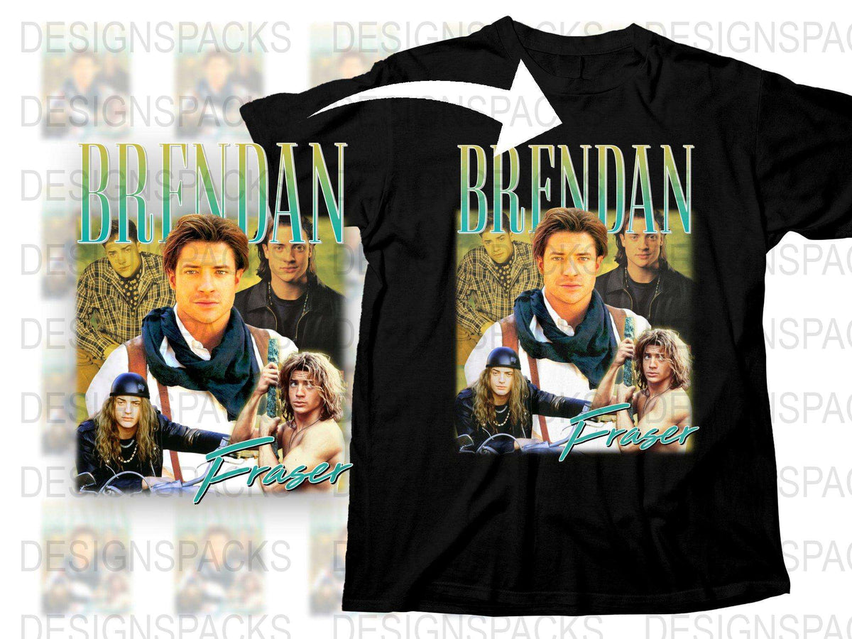 Brendan Fraser Retro Graphic T-Shirt, Vintage 90s Style Tee, Movie Fan Apparel, Unisex Fashion Top