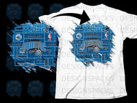Load image into Gallery viewer, Orlando Magic Logo Mashup Graphic Design T-shirt
