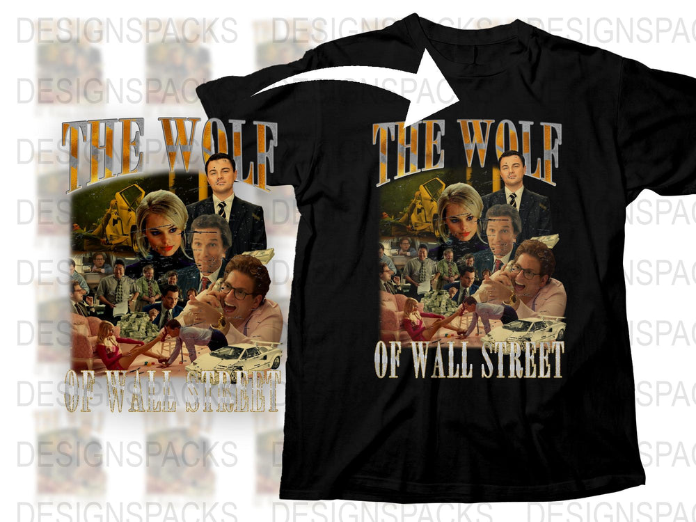 Vintage Movie T-Shirt, The Wolf of Wall Street Graphic Tee, Unisex Film Shirt, Retro Style Top, Gift for Movie Buffs