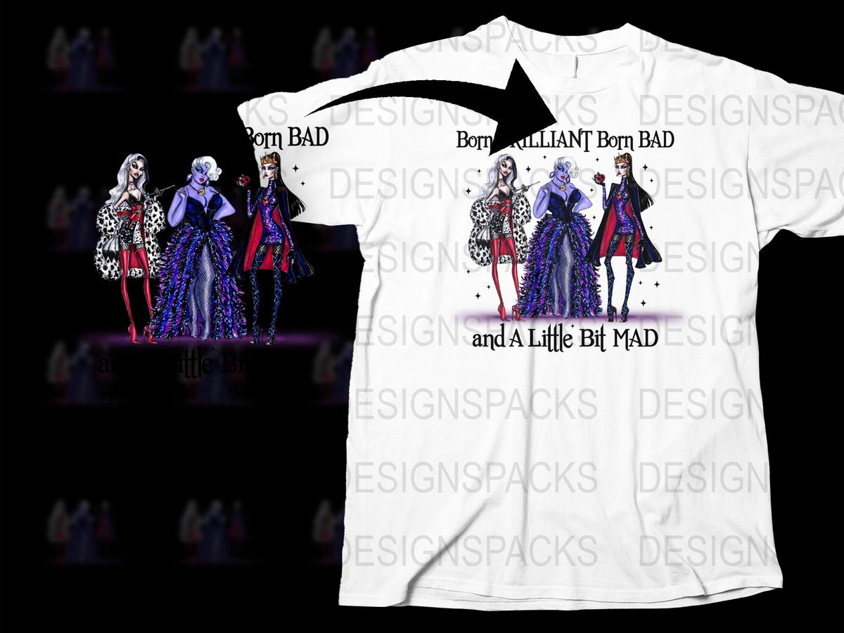 Villain Inspired Graphic T-Shirt, Fashion Tee, Girls' Animation Style, Bold Statement Top, Unique Design, Fun Gift Idea