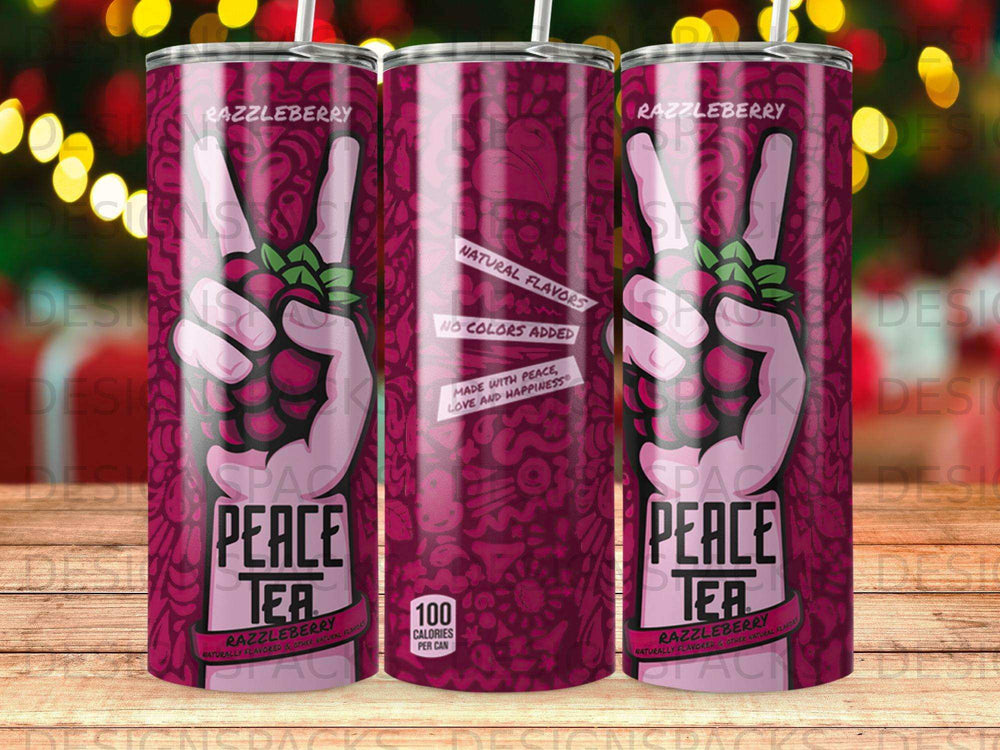 Razzleberry Peace Tea can with 100 calories per can.