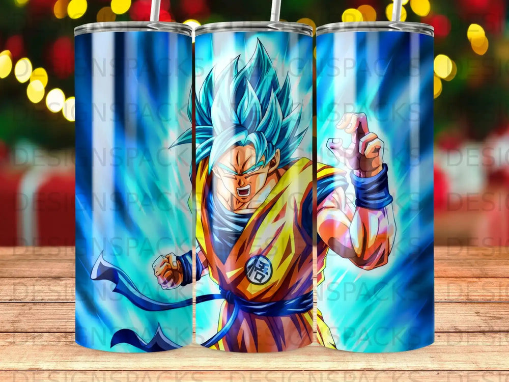 Dragon Ball Z character Goku in a dynamic pose, ready for battle.