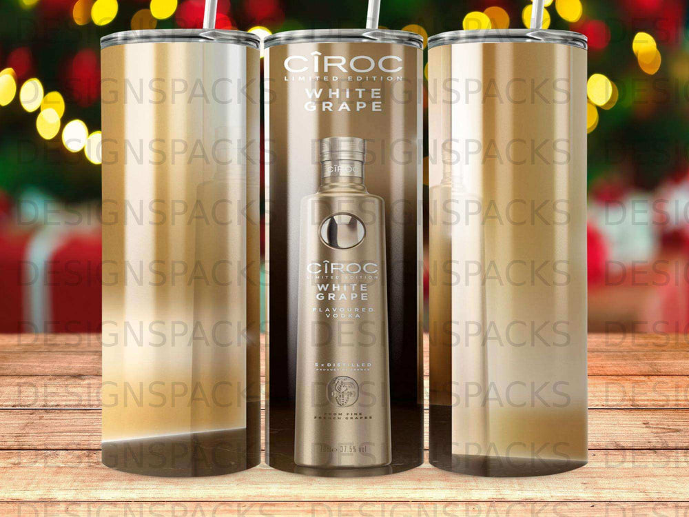 CÎROC White Grape limited edition bottle and tumblers.
