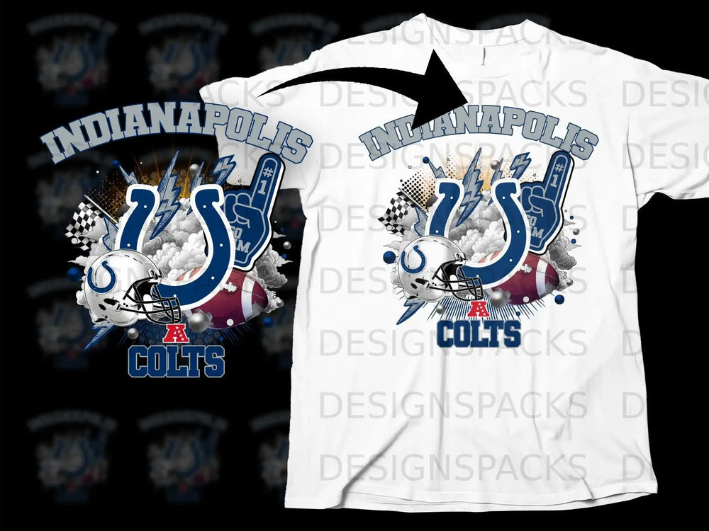 Indianapolis Colts Fan Graphic Tee Shirt Custom Design