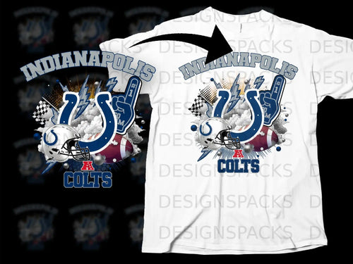 Indianapolis Colts Fan Graphic Tee Shirt Custom Design