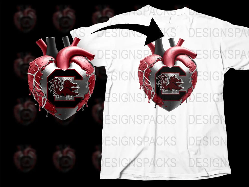 Gothic Heart Shield Graphic T-Shirt, Edgy Red and Black Design, Unique Armor Style Unisex Tee