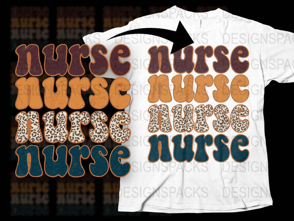 Unique Nurse T-Shirt, Vintage Typography, Healthcare Worker Gift, Stylish Medical Professional Apparel