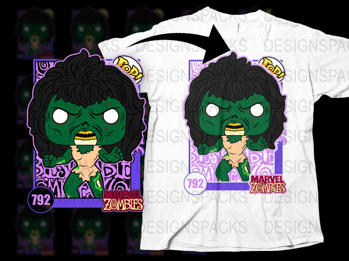 Marvel Zombies Hulk Graphic T-Shirt, Unique Comic Book Art Tee, Collectible Superhero Shirt, Colorful Fan Merchandise