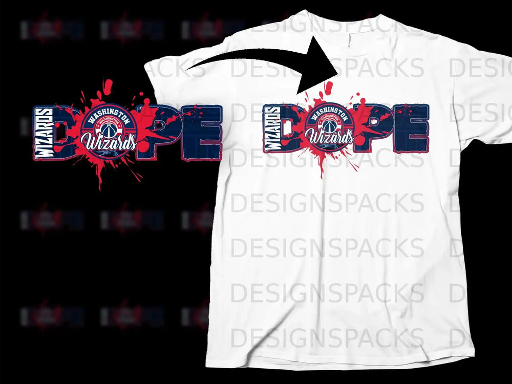 Washington Wizards Dope Graphic T-Shirt for Fans