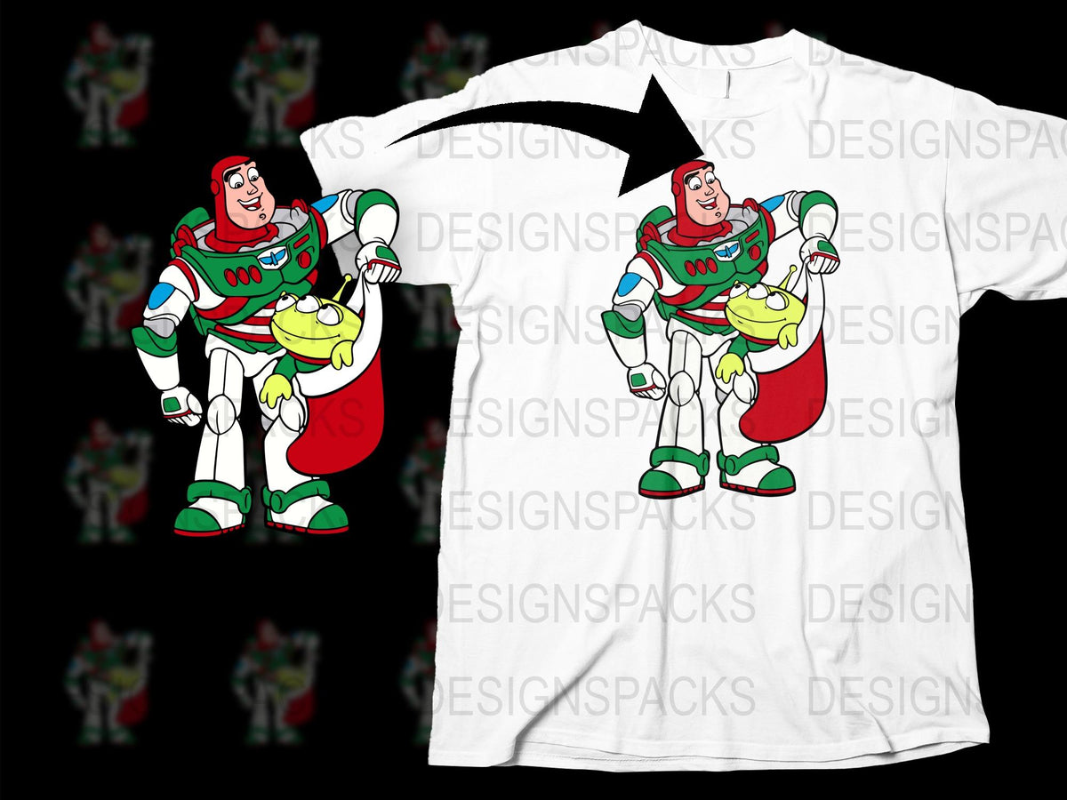 Buzz Lightyear Graphic T-Shirt, Toy Story White Tee, Kids and Adults Unisex Casual Shirt