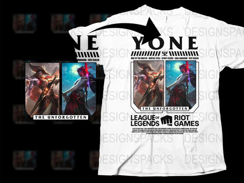 League of Legends Unforgotten Champion Graphic T-Shirt, Gaming Apparel, Vibrant Print Tee