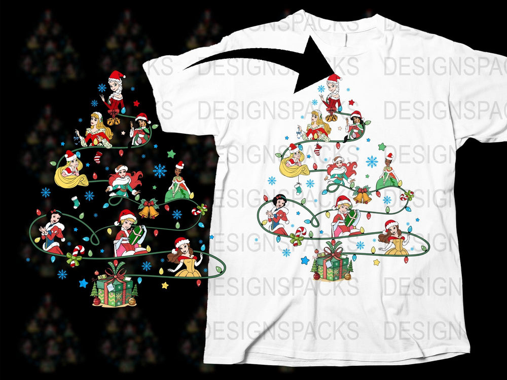 Festive Christmas T-Shirt, Santa Claus and Elves Holiday Print, Fun Winter Apparel for All Ages, Unique Gift Idea