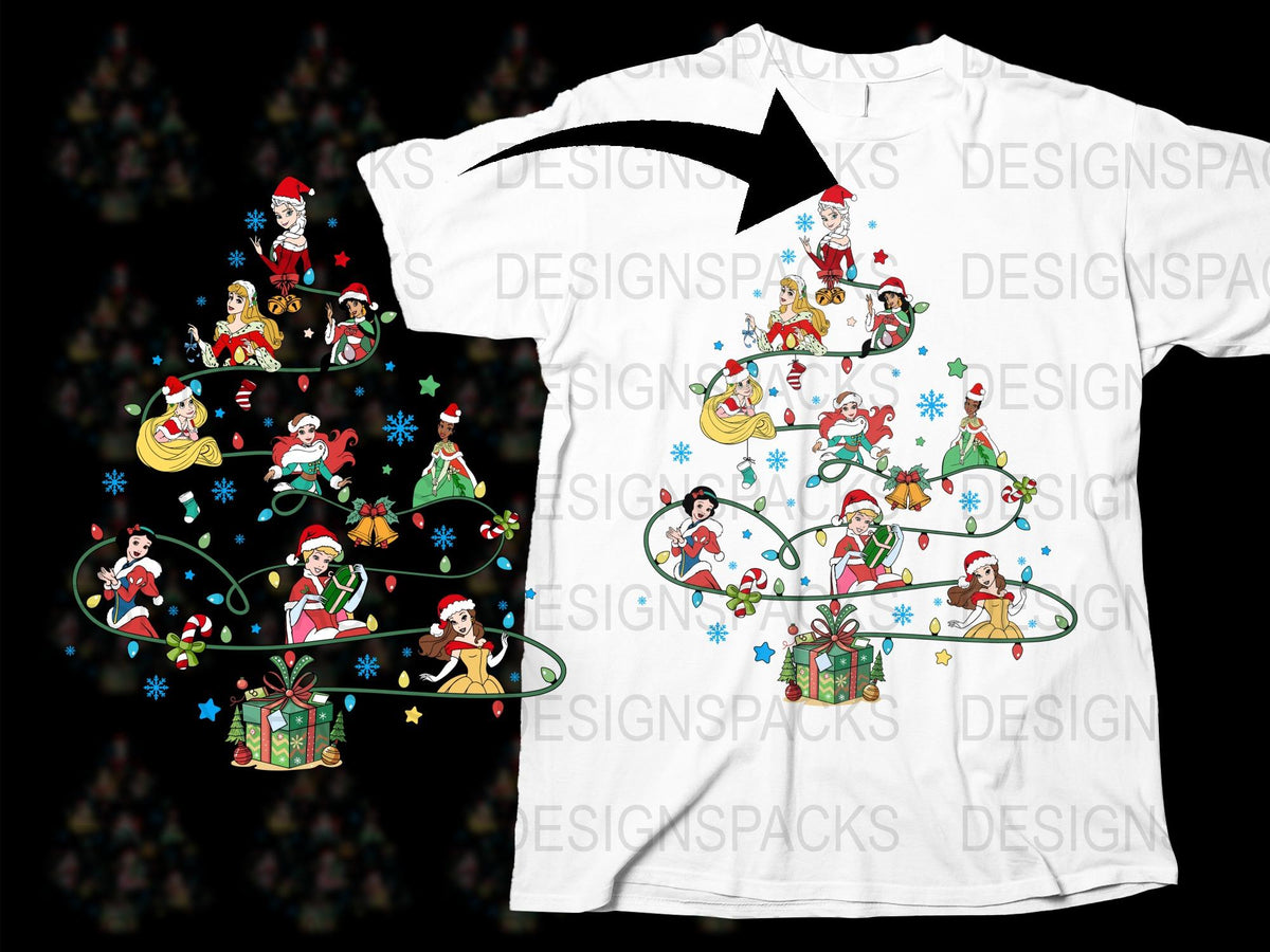 Festive Christmas T-Shirt, Santa Claus and Elves Holiday Print, Fun Winter Apparel for All Ages, Unique Gift Idea