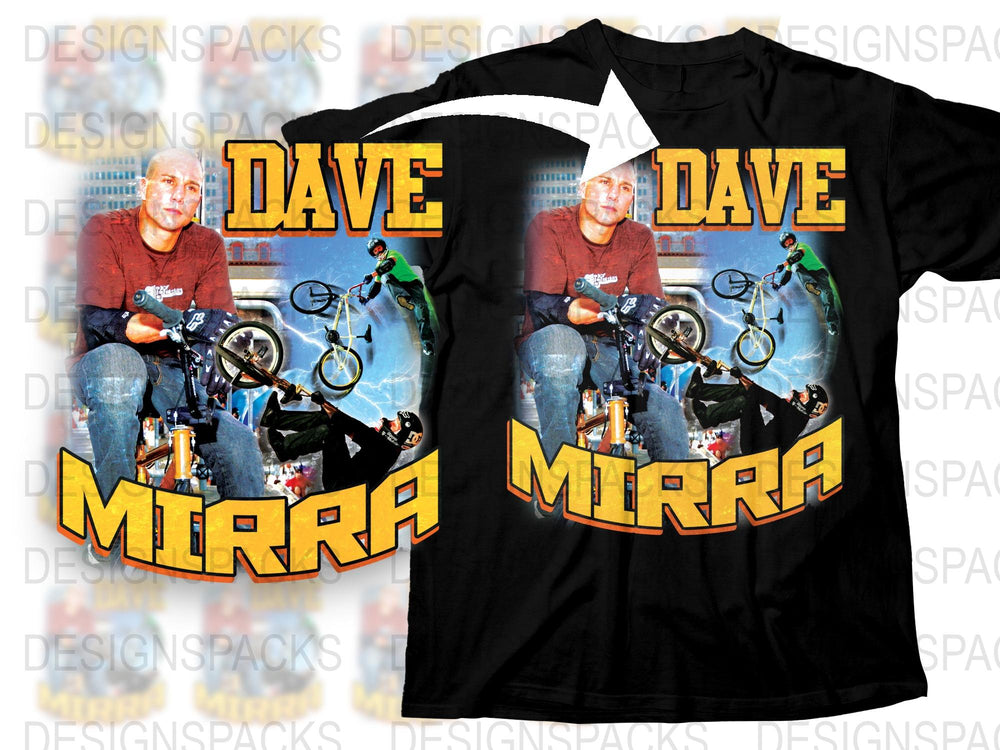 Dave Mirra BMX Legend Tribute T-Shirt, Vintage Inspired Graphic Tee, BMX Bike Rider Memorial Shirt, Casual Streetwear