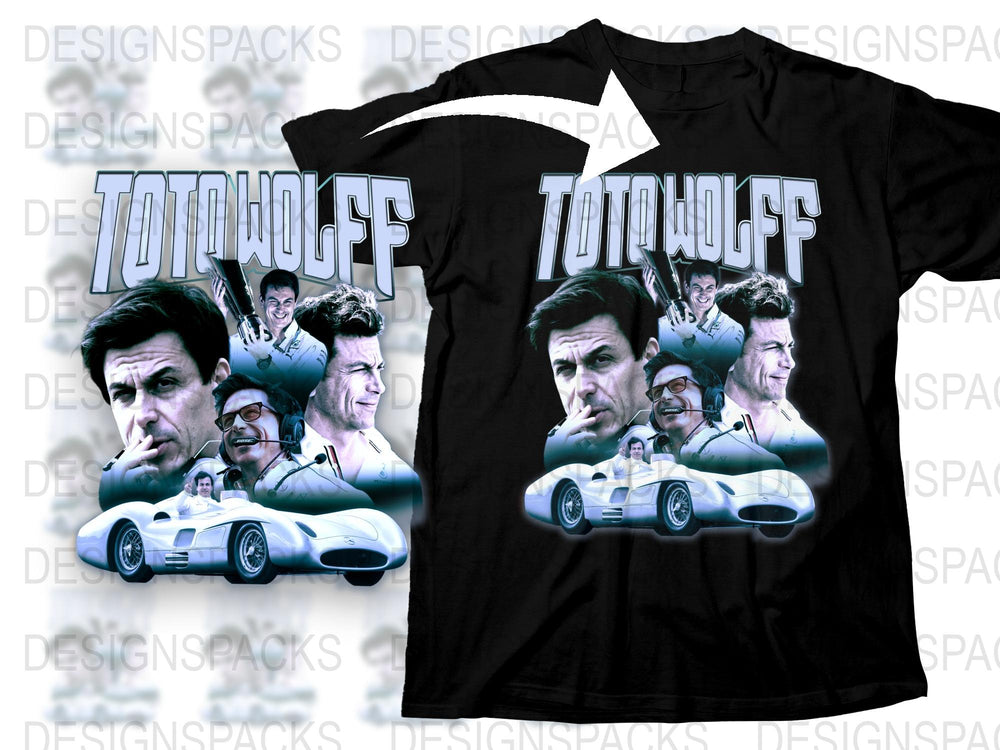 Vintage TonTonWolff Graphic T-Shirt, Retro Racing Car Design, Casual Men's Fashion Tee, Unique Gift Idea
