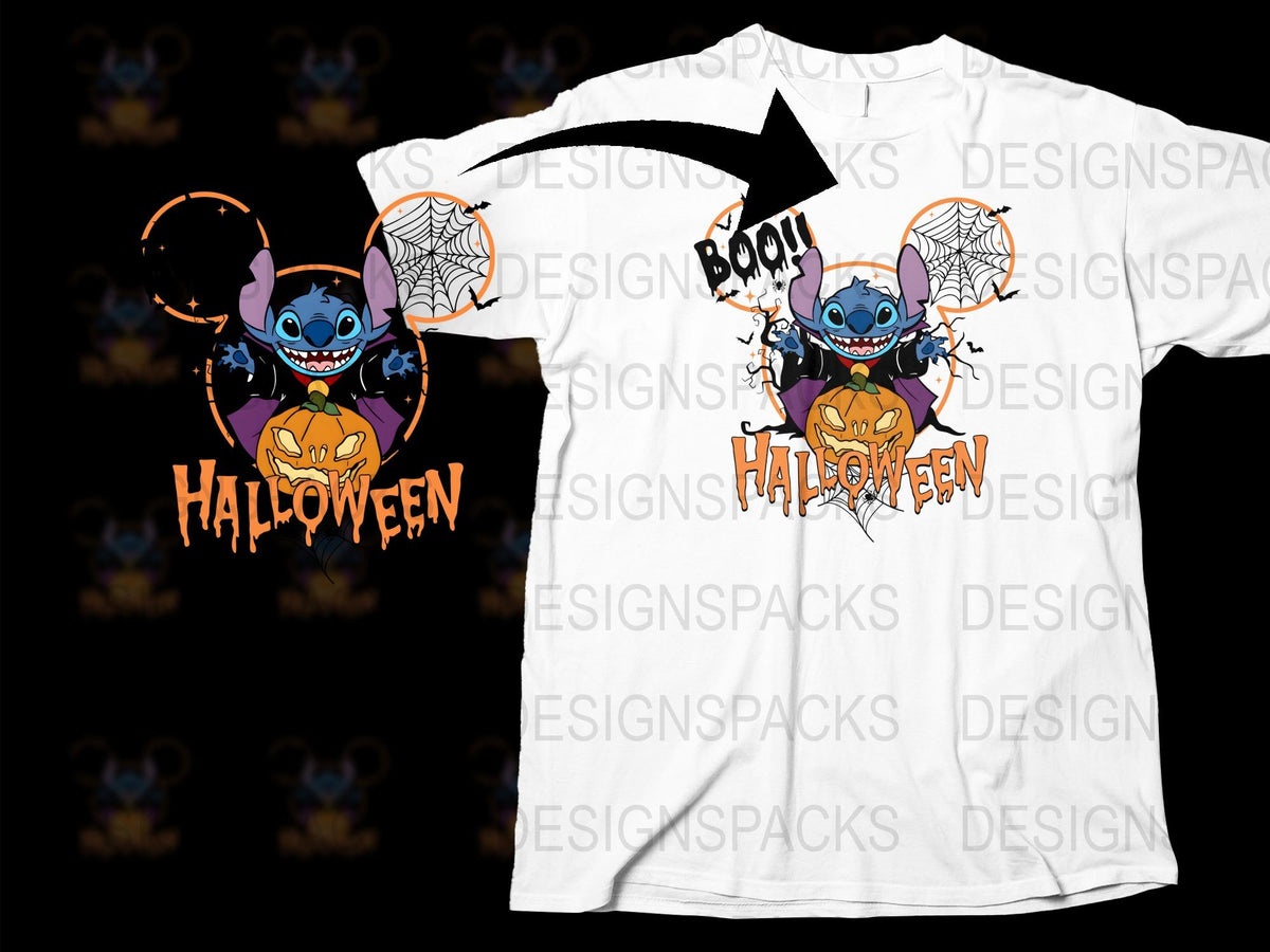 Halloween Bat T-Shirt, Cute Cartoon Vampire Bat Design, Kids and Adults Casual Wear, Spooky Fun Graphic Tee