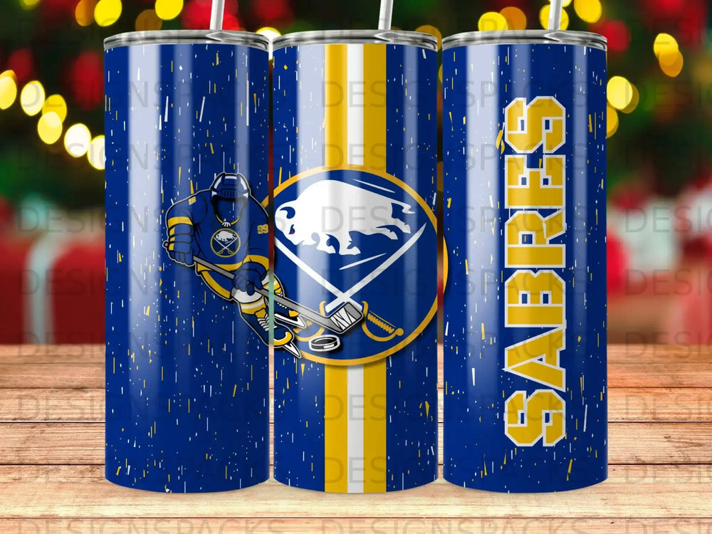 Buffalo Sabres Hockey Player Team Logo Tumbler Design product type
