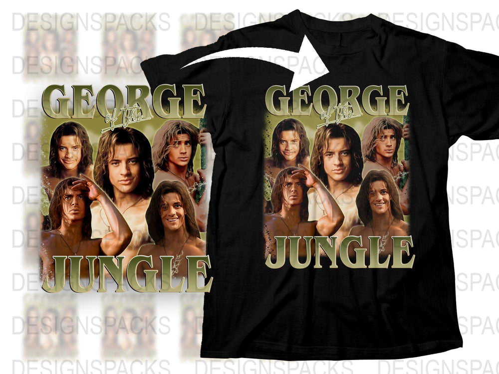 Vintage George of the Jungle Movie T-Shirt, Retro 90s Film Graphic Tee, Classic Unisex Shirt
