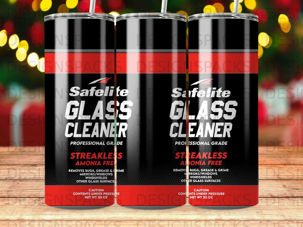 Two bottles of Safelite Glass Cleaner, professional grade, streakless, ammonia-free, 20 oz.