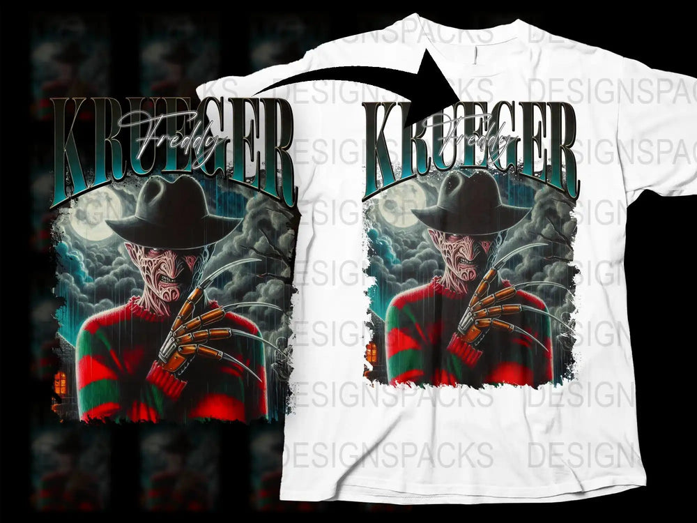 Vintage Horror Movie Inspired T-Shirt, Classic Scary Character Graphic Tee, Unisex Clothing