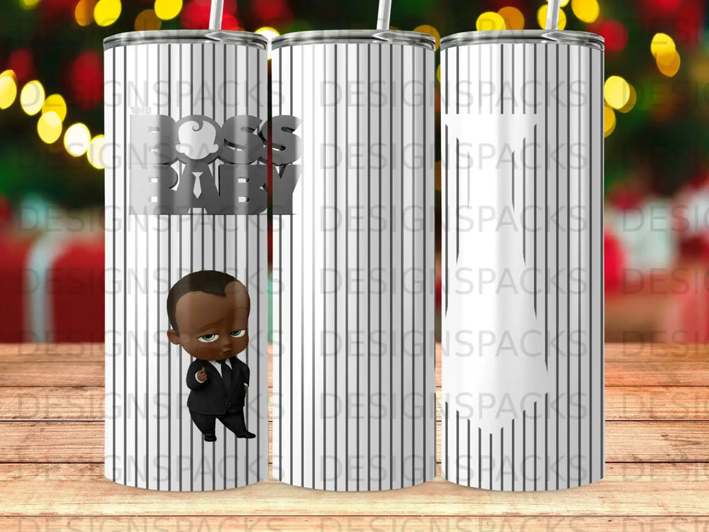 The Boss Baby Character Pinstripe Tie Design product type