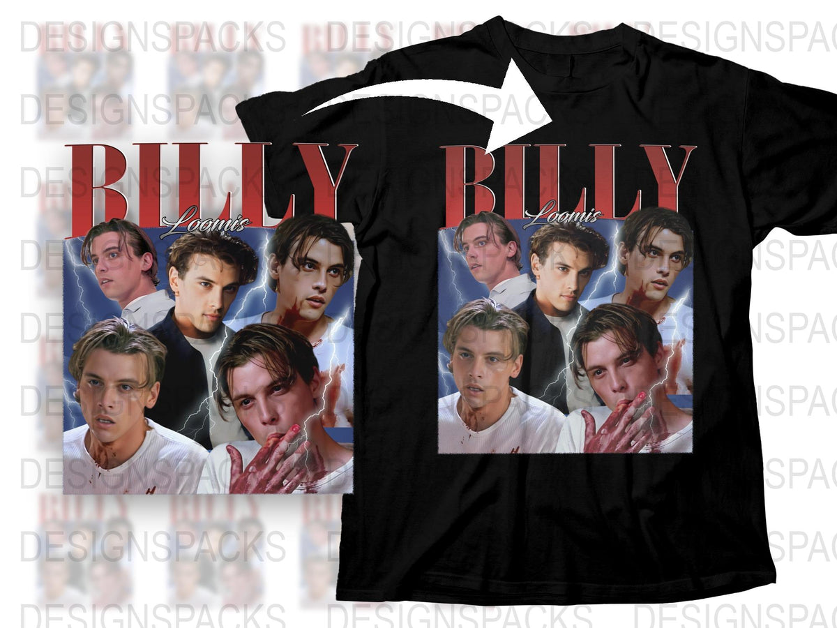Billy Loomis Scream Movie Inspired Graphic T-Shirt, Vintage Horror Film Tee, Fan Merchandise, Unisex Clothing