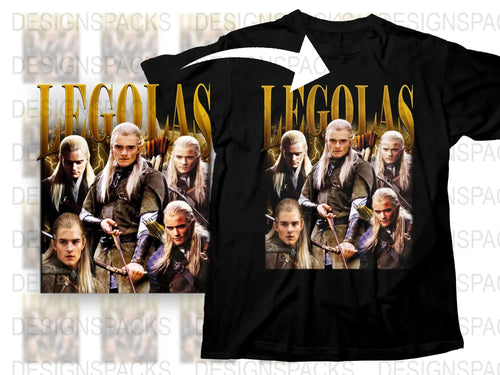 Legolas T-Shirt, The Lord of the Rings Fan Merchandise, Movie Character Tee, Elven Archer Graphic Shirt
