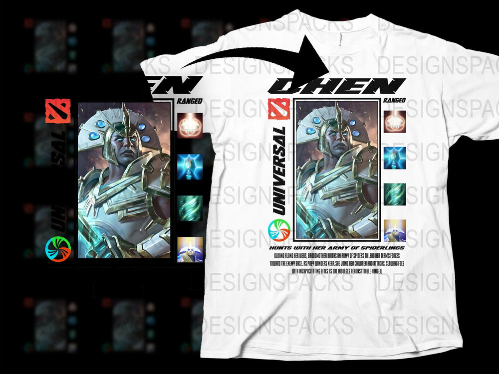 Unique Fantasy Warrior Graphic T-Shirt, Cool Hero Design Tee, Men's Gaming Shirt, Stylish Apparel