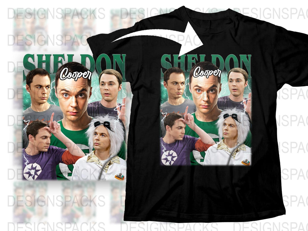 Sheldon Cooper Graphic T-Shirt, The Big Bang Theory Inspired, Funny TV Show Tee, Casual Cotton Top, Unisex Clothing