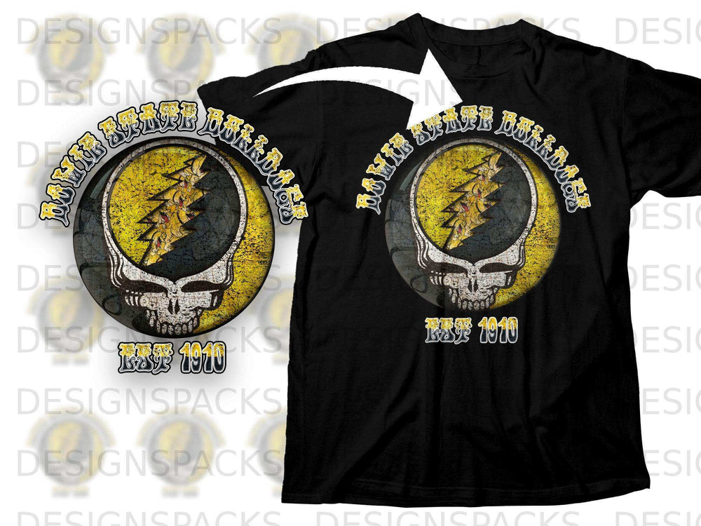 Rockin State Road Est 1910 Vintage Skull Graphic Shirt