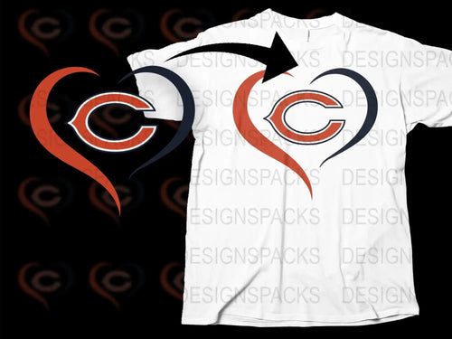 Abstract Heart Design T-Shirt, Stylish Dual Color Love Symbol Tee, Unique Graphic Print Top, Casual Fashion Wear